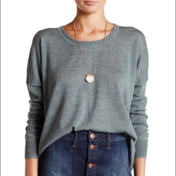 Madewell Sweaters - Madewell Merino Wool Pullover High Low Size S